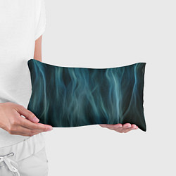 Подушка-антистресс Прерывистый абстрактный синий дым во тьме, цвет: 3D-принт — фото 2
