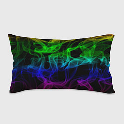 Подушка-антистресс Разноцветный неоновый дым, цвет: 3D-принт