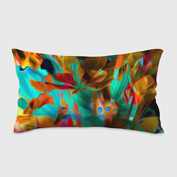 Подушка-антистресс Растительная абстрактная композиция, цвет: 3D-принт