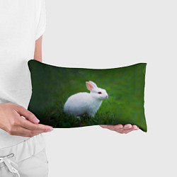 Подушка-антистресс Кролик на фоне травы, цвет: 3D-принт — фото 2