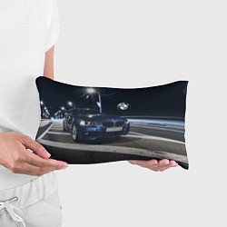 Подушка-антистресс BMW на ночной трассе, цвет: 3D-принт — фото 2