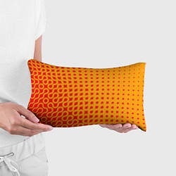 Подушка-антистресс Оранжевая абстракция, цвет: 3D-принт — фото 2
