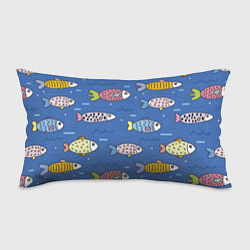 Подушка-антистресс Нарисованные рыбки, цвет: 3D-принт