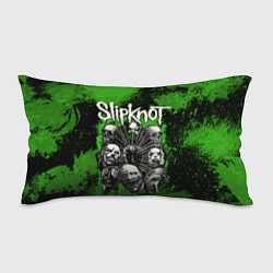 Подушка-антистресс Slipknot green abstract, цвет: 3D-принт