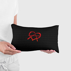 Подушка-антистресс Сердце анархиста, цвет: 3D-принт — фото 2