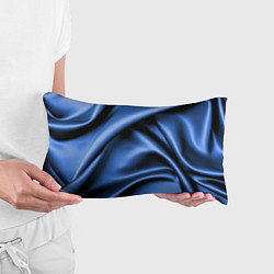Подушка-антистресс Складки гладкой синей ткани, цвет: 3D-принт — фото 2