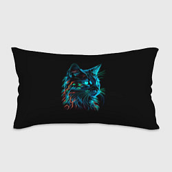 Подушка-антистресс Неоновый котик, цвет: 3D-принт