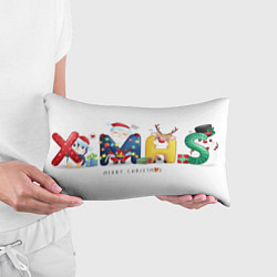 Подушка-антистресс Merry Xmas, цвет: 3D-принт — фото 2
