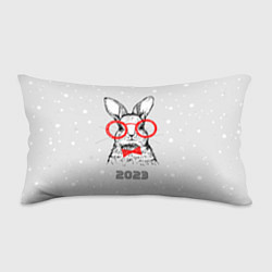 Подушка-антистресс Снегопад и кролик 2023, цвет: 3D-принт