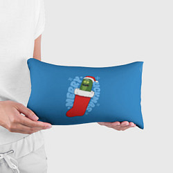 Подушка-антистресс Новогодний Рик огурчик, цвет: 3D-принт — фото 2
