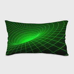 Подушка-антистресс Зелёная неоновая чёрная дыра, цвет: 3D-принт