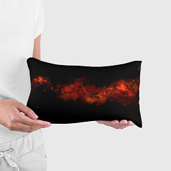 Подушка-антистресс Абстрактные взрывы в космосе и красные звёзды, цвет: 3D-принт — фото 2