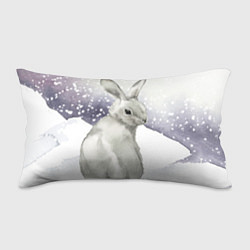 Подушка-антистресс Милый кролик на снегу, цвет: 3D-принт