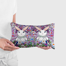 Подушка-антистресс Кролики в стиле Такаши Мураками, цвет: 3D-принт — фото 2
