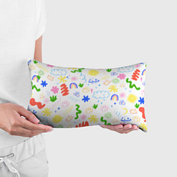 Подушка-антистресс Детские рисунки, цвет: 3D-принт — фото 2
