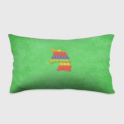 Подушка-антистресс Поп ит единорог на траве, цвет: 3D-принт