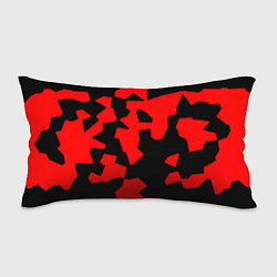 Подушка-антистресс Черно-красный авторский арт, цвет: 3D-принт