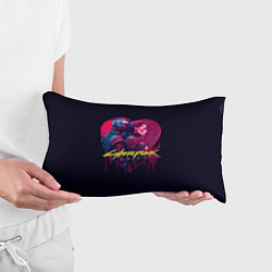Подушка-антистресс Любовь в стиле Киберпанк, арт, цвет: 3D-принт — фото 2