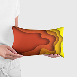 Подушка-антистресс Оранжево-жёлтый разлом, цвет: 3D-принт — фото 2