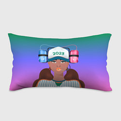 Подушка-антистресс Девушка фанатик, цвет: 3D-принт