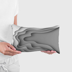 Подушка-антистресс Множество оттенков серого в разломе, цвет: 3D-принт — фото 2
