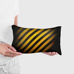 Подушка-антистресс Черно-желтая опасность, цвет: 3D-принт — фото 2