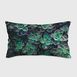 Подушка-антистресс Паттерн из множество зелёных цветов, цвет: 3D-принт