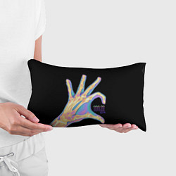 Подушка-антистресс Сердечко левой рукой - неоновый рентген, цвет: 3D-принт — фото 2