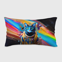 Подушка-антистресс Кот в космическом скафандре - нейросеть, цвет: 3D-принт
