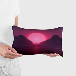 Подушка-антистресс Неоновый закат, цвет: 3D-принт — фото 2