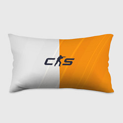 Подушка-антистресс Counter Strike 2 White Orange Stripes, цвет: 3D-принт
