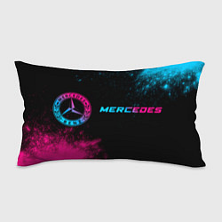Подушка-антистресс Mercedes - neon gradient: надпись и символ, цвет: 3D-принт