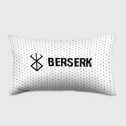 Подушка-антистресс Berserk glitch на светлом фоне: надпись и символ, цвет: 3D-принт