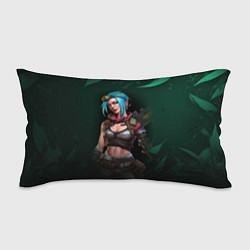 Подушка-антистресс Jinx art green Arcane League of Legends, цвет: 3D-принт