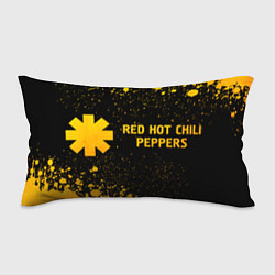 Подушка-антистресс Red Hot Chili Peppers - gold gradient: надпись и с, цвет: 3D-принт