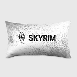 Подушка-антистресс Skyrim glitch на светлом фоне: надпись и символ, цвет: 3D-принт