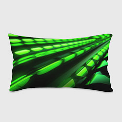 Подушка-антистресс Green neon abstract, цвет: 3D-принт