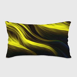 Подушка-антистресс Черные и желтые линии, цвет: 3D-принт