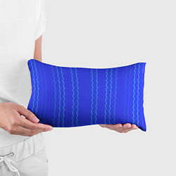 Подушка-антистресс Кривые линии ярко-синий, цвет: 3D-принт — фото 2