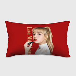 Подушка-антистресс Blackpink Lisa paints lips, цвет: 3D-принт