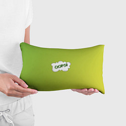 Подушка-антистресс Oops на градиенте зеленом, цвет: 3D-принт — фото 2
