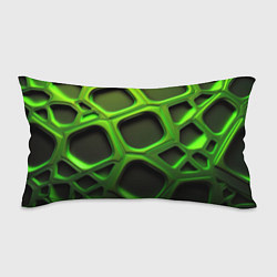 Подушка-антистресс Объемные зеленые соты, цвет: 3D-принт