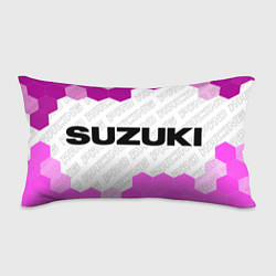Подушка-антистресс Suzuki pro racing: надпись и символ, цвет: 3D-принт