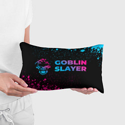 Подушка-антистресс Goblin Slayer - neon gradient: надпись и символ, цвет: 3D-принт — фото 2