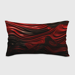 Подушка-антистресс Кожаная красная и черная текстура, цвет: 3D-принт