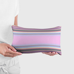 Подушка-антистресс Сиреневые полосы, цвет: 3D-принт — фото 2