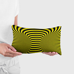Подушка-антистресс Осиная талия - полосатая иллюзия, цвет: 3D-принт — фото 2