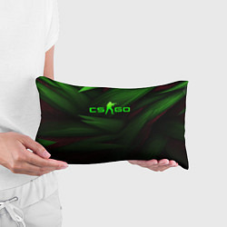Подушка-антистресс CS GO green logo, цвет: 3D-принт — фото 2