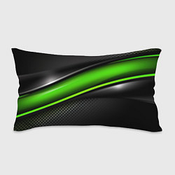 Подушка-антистресс Зеленая объемная полосы, цвет: 3D-принт