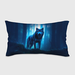 Подушка-антистресс Волк в ночном лесу, цвет: 3D-принт